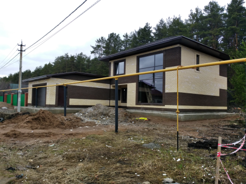 Строительство коттеджа с техпомещением