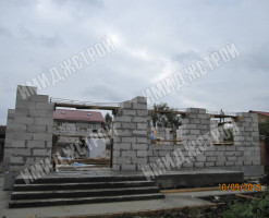 Коттедж из газобетона в Федоровке