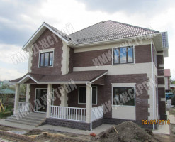 Коттедж из газобетона в Федоровке