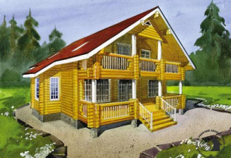 Традиционный бревенчатый дом