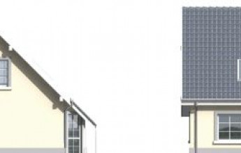 Омега - небольшой дом с треугольным эркером