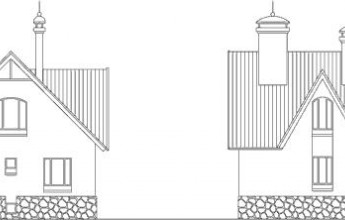 Трехуровневый коттедж из бруса