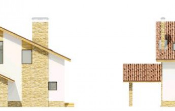 Комфортабельный особняк с угловым остеклением 3 этажа