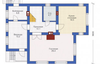 В стиле шале на 185 кв.м.