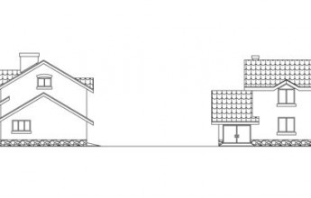 Двухэтажный дом из газобетона для семейной пары