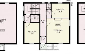 Дом с компактным планом