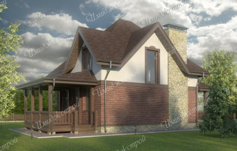 Небольшой дом с мансардой 120 кв.м