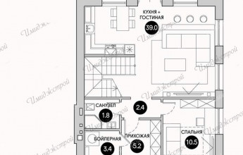 Компактный дом с мансардой на 120 м2 Дом в немецком стиле с мансардой