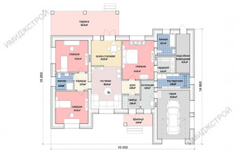 Дом с тремя спальнями 169 кв.м.