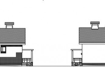 Маленький вместительный дом из пенобетона