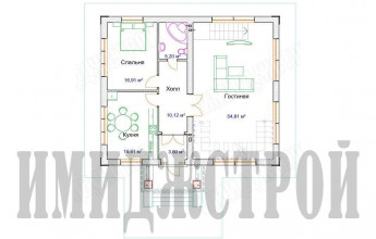 Коттедж с красивым балконом и цоколем 200 кв.м.