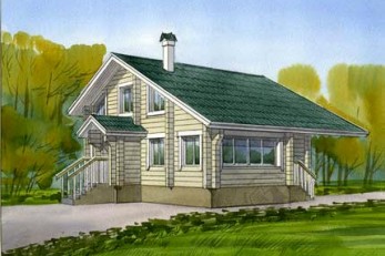 Небольшой дом из бруса