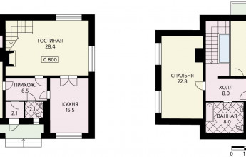 Очень простой домик с незамысловатым планом