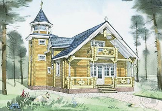 Деревянный дом часовня