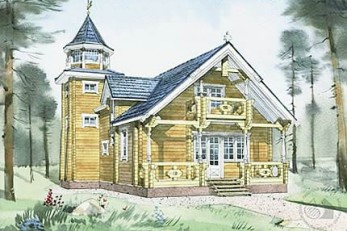 Деревянный дом часовня