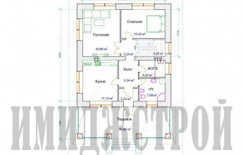Коттедж в Авдоне с террасой 198 кв.м.