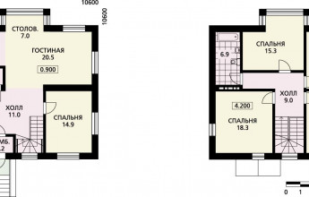 Уютный дом с эркером