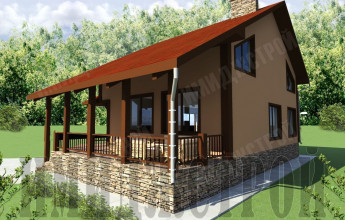 Коттедж с угловым входом 180 кв.м.