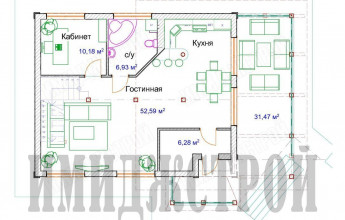 Коттедж с угловым входом 180 кв.м.