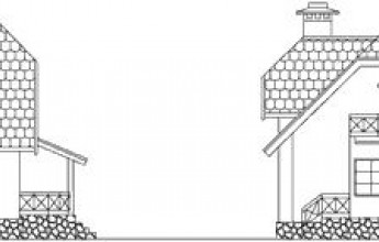 Коттедж из дерева для небольшой семьи