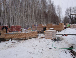 Зимняя стройка 2016. Банный комплекс и коттедж