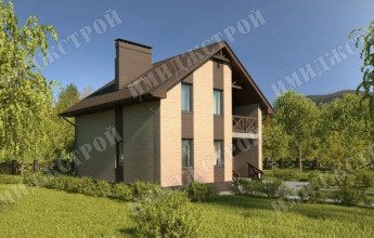 Незамысловатый дом с мансардой 111 кв.м.