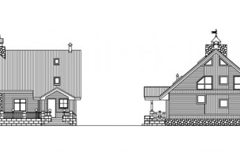 Коттедж из отштукатуренного бруса