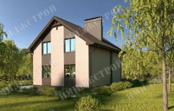 Незамысловатый дом с мансардой 111 кв.м.