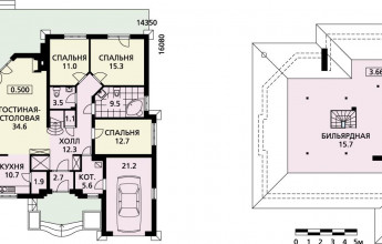 Мария- просторный дом с мансардой