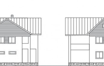 Особняк со встроенным гаражом и балконом