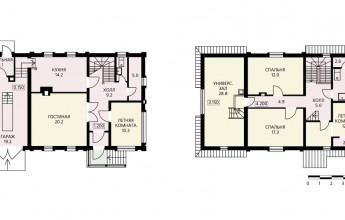 Коттедж со смещенными уровнями