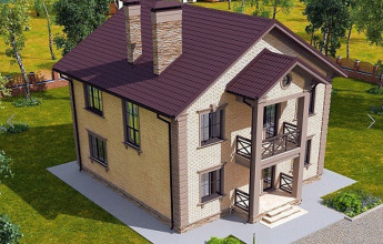 Типовой коттедж 176 квадратных метров