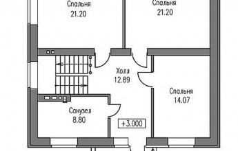 Типовой коттедж 176 квадратных метров