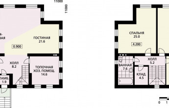 Мансардный дом