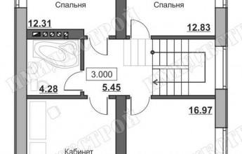 Коттедж с балконом 126 кв.м.
