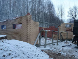 Зимняя стройка 2016. Банный комплекс и коттедж