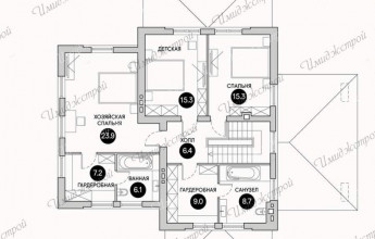 Проект с навесом для машины 191 кв.м.