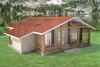 Газобетонный дом в лаконичном европейском стиле