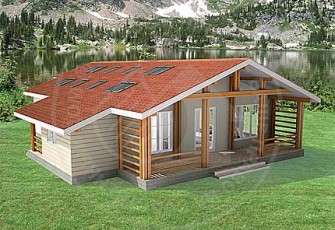 Газобетонный дом в лаконичном европейском стиле