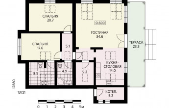 Газобетонный дом в лаконичном европейском стиле