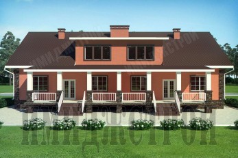 Таунхаус для двух семей по 150 кв.м.