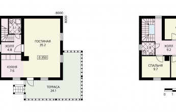 Дом с квадратным планом