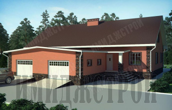 Таунхаус для двух семей по 150 кв.м.