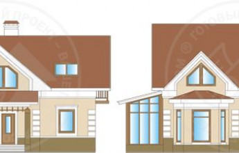 Вместительный коттедж с мансардным этажом