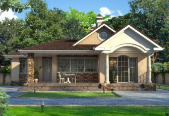 Типовой проект одноэтажного дома на 142 квадрата