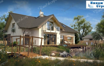 Проект дома у озера 262 кв.м.