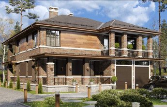 С террасной доской на фасаде 357 кв.м.