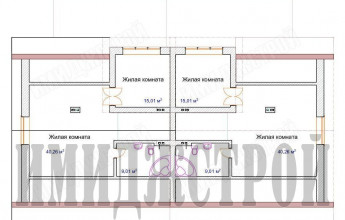 Таунхаус для двух семей по 150 кв.м.