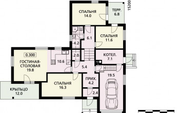 Дом, близкий к земле