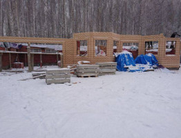 Зимняя стройка 2016. Банный комплекс и коттедж